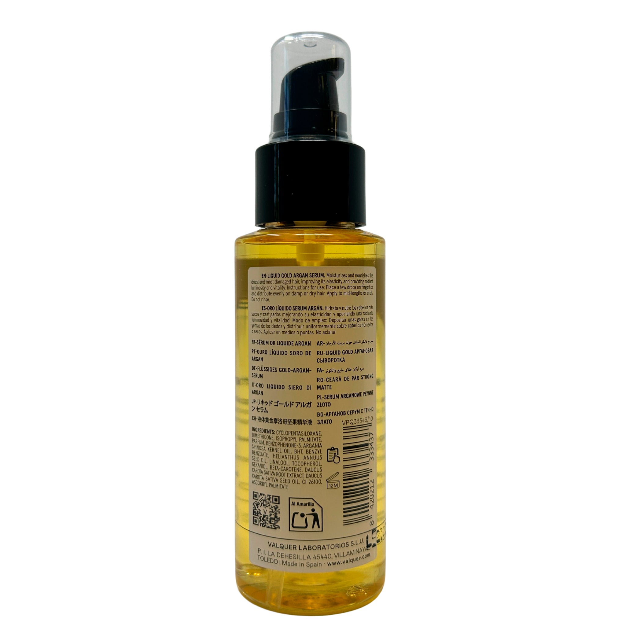 Serum con Aceite de Argán y Oro Líquido - 100 ml