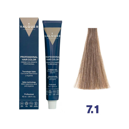 Teinture 7.1 Blond Cendré Moyen - 60 Ml