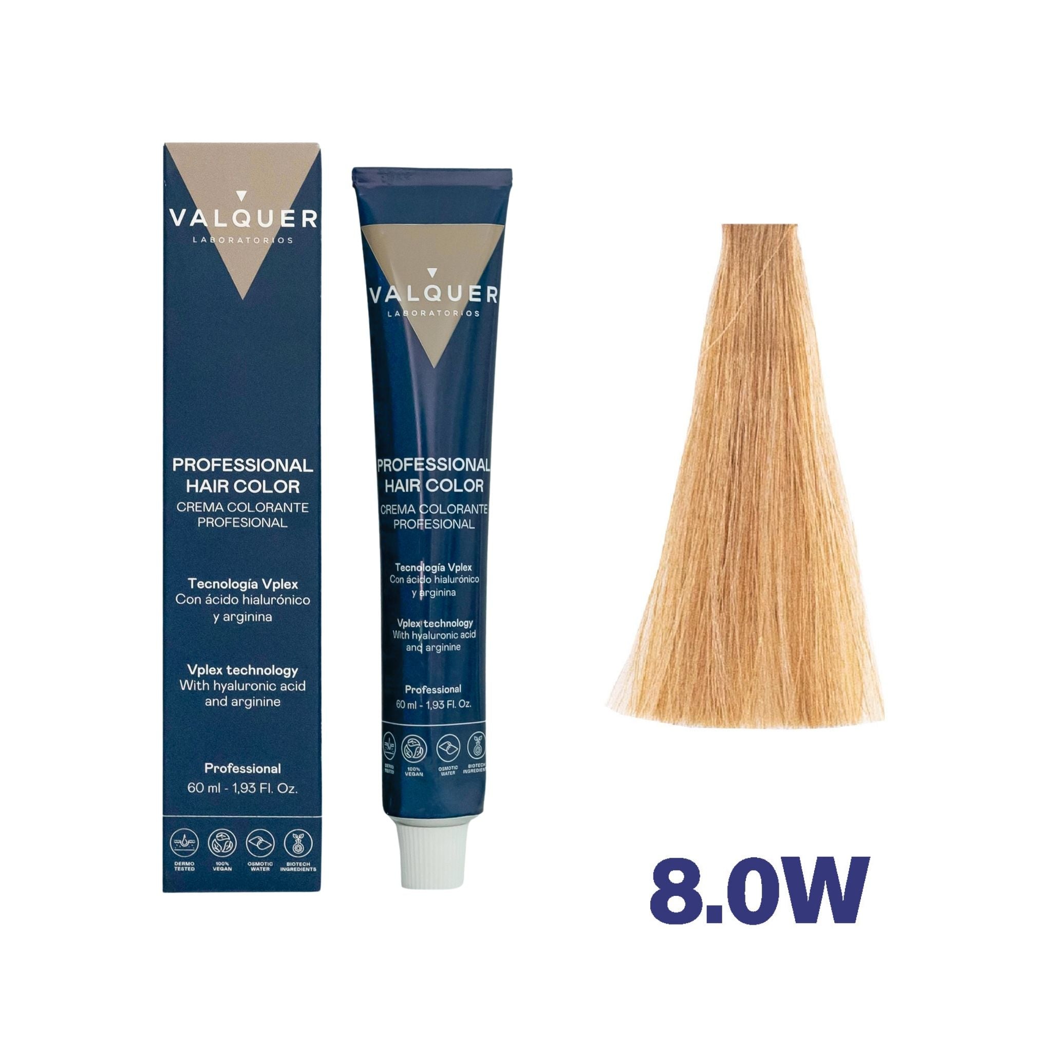 Colorant 8.0W Blond Clair Chaud - 60 Ml