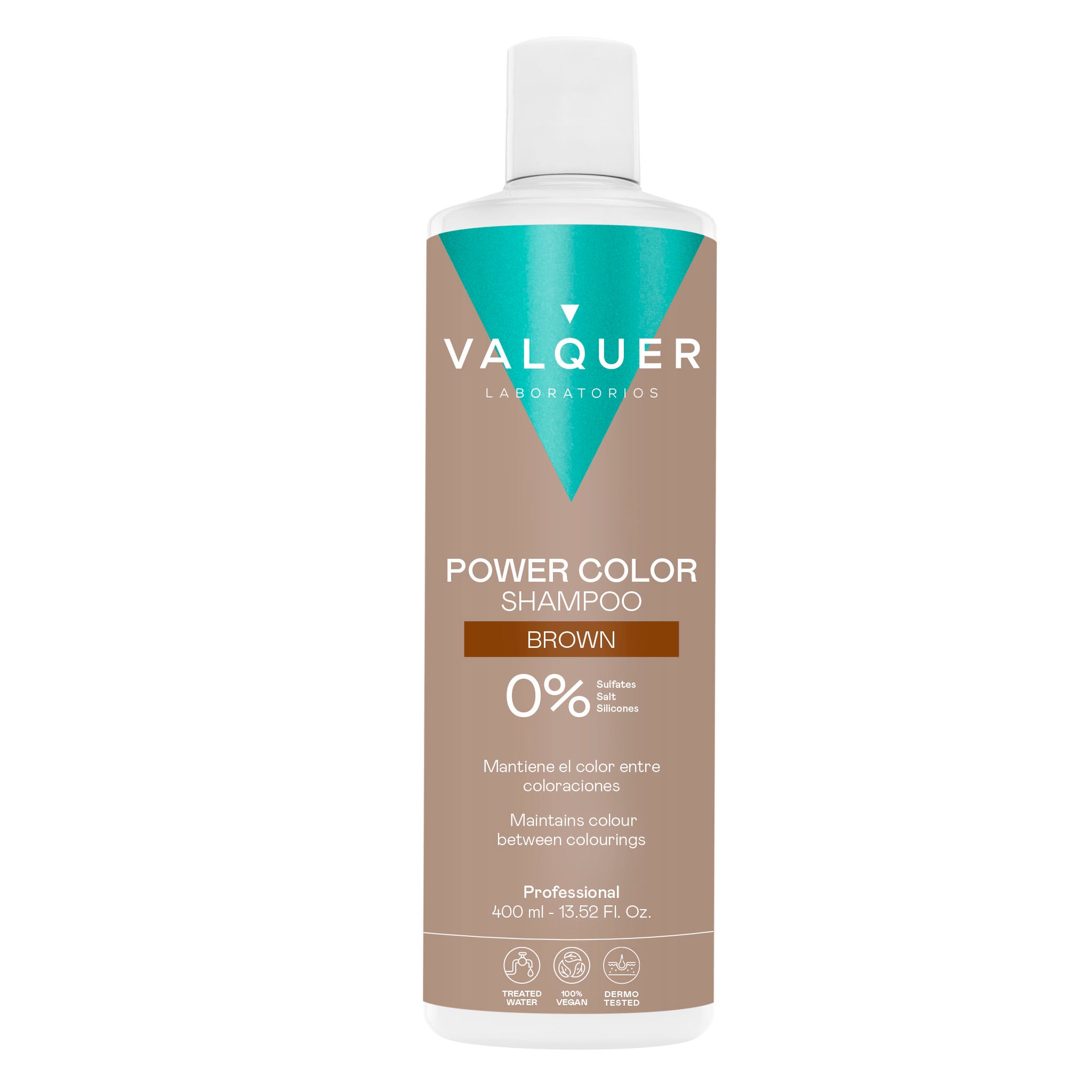 Shampoing couleur châtain - Power Color - 400 ml