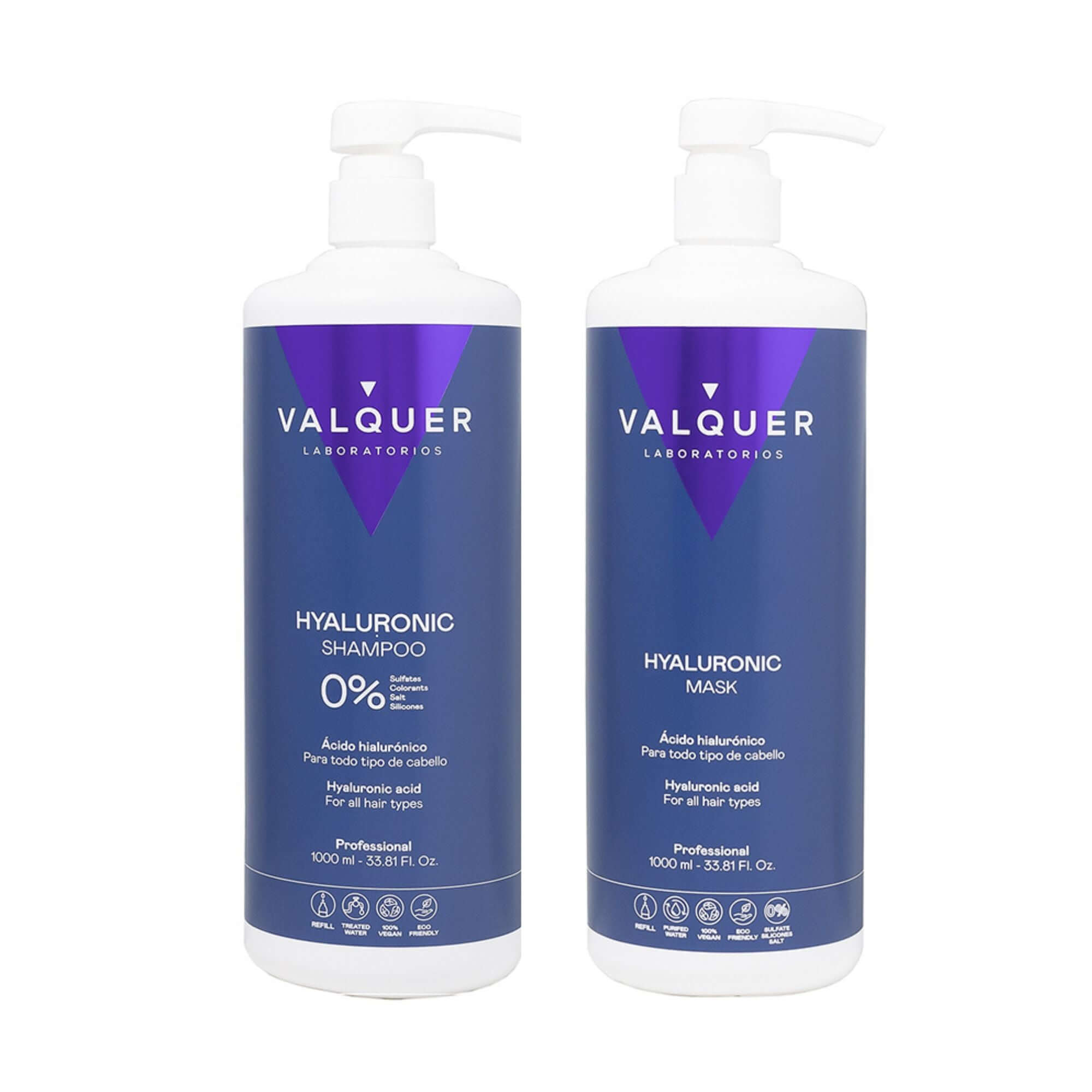 Hyaluronic Acid Pack - Shampoo and Hair Mask - 1000 ml + 975 ml