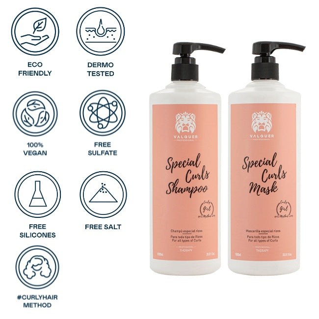 Curly Method Pack - Shampoo and Mask - 1000 ml