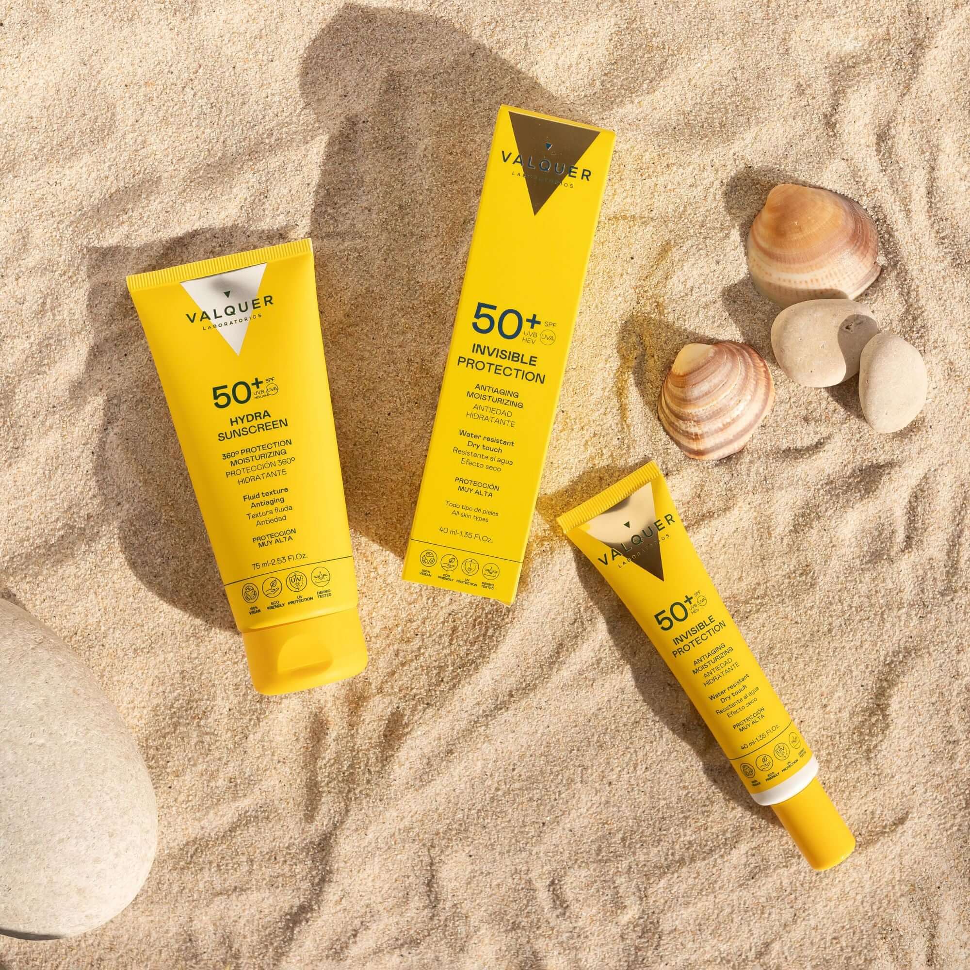 Pack Solar Facial Invisible Protection e Hydra Sunscreen SPF 50+ - 115 ml