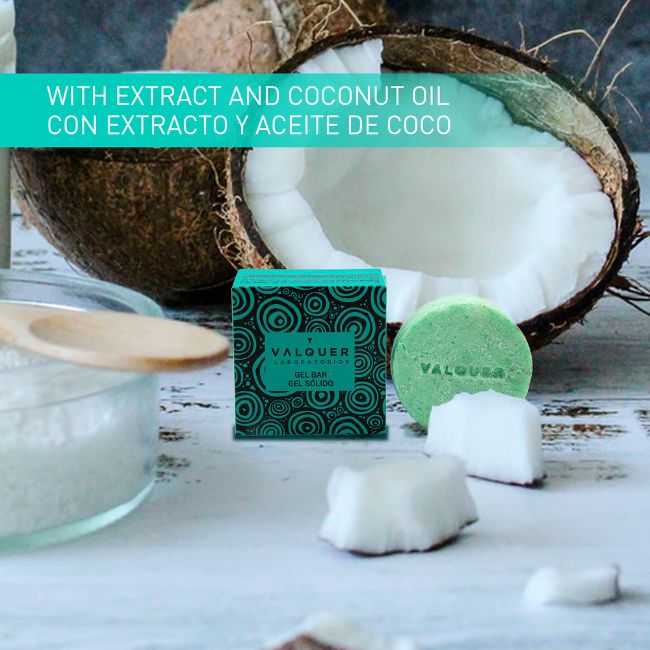 con extracto y aceite de coco