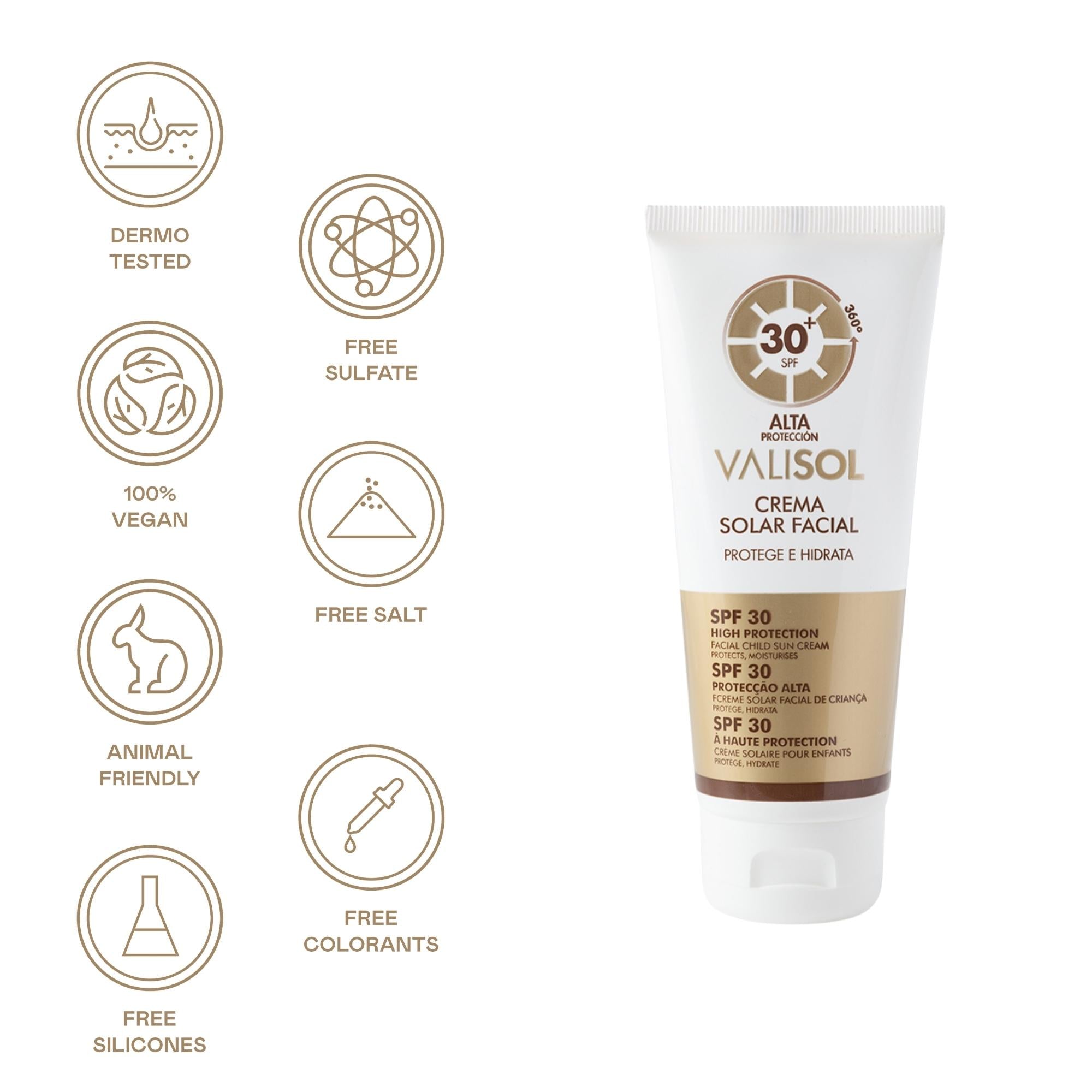 Crème solaire visage 360º SPF 30 - 75 ml